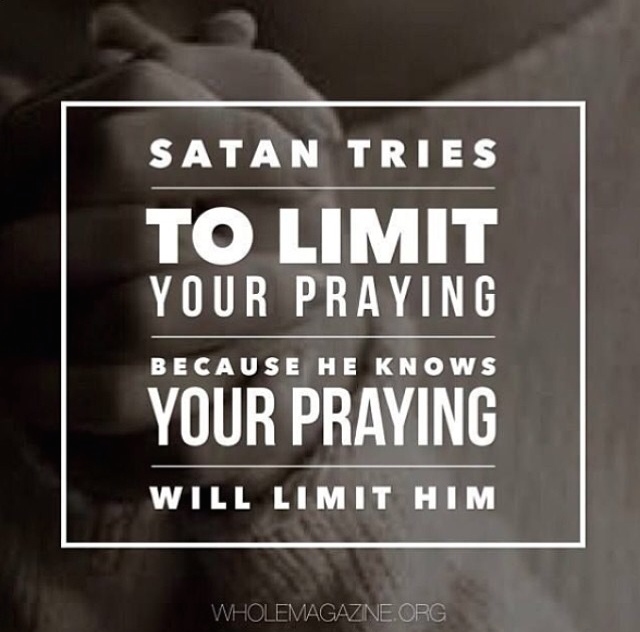 prayer limits satan